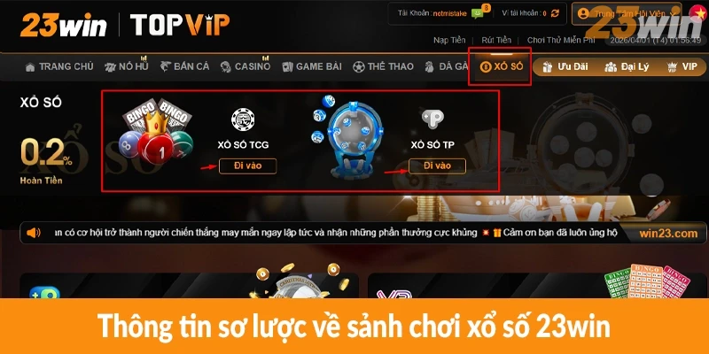 Thông tin sơ lược về sảnh chơi xổ số 23win Thông tin sơ lược về sảnh chơi xổ số 23win