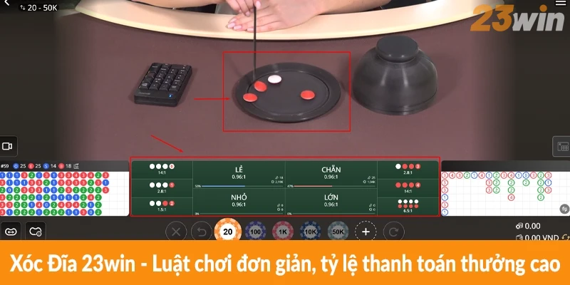 Xóc Đĩa 23win – Luật chơi đơn giản, tỷ lệ thanh toán thưởng cao
